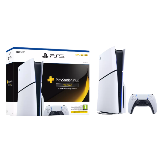 Sony PlayStation 5 (PS5) Slim Disc Console with 24-Month PS Plus Premium Subscription - Image 2