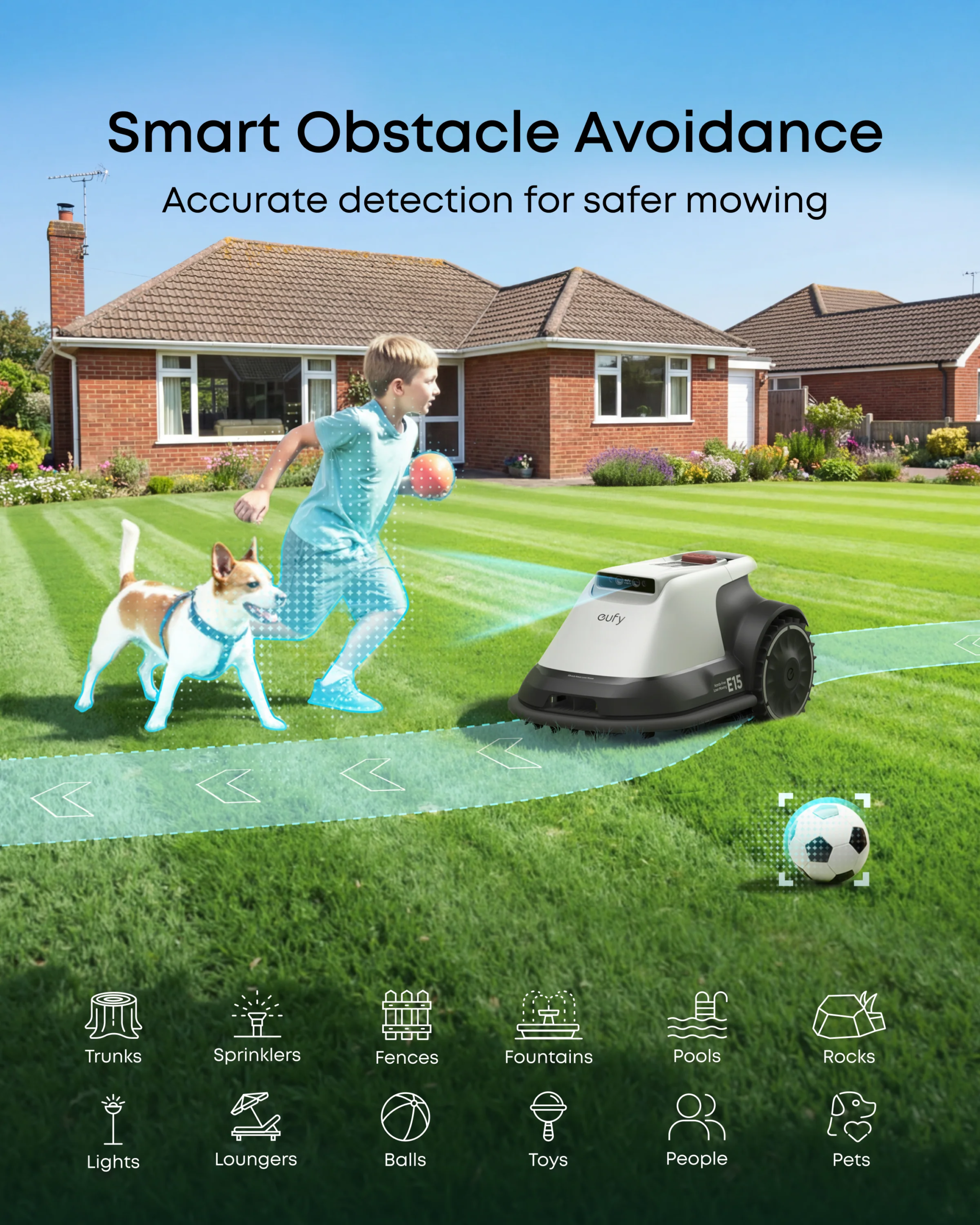 Robotic Lawn Mower for Gardens Up to 800m2, Wire-Free Vision Navigation, 3D Obstacle Avoidance - Image 6