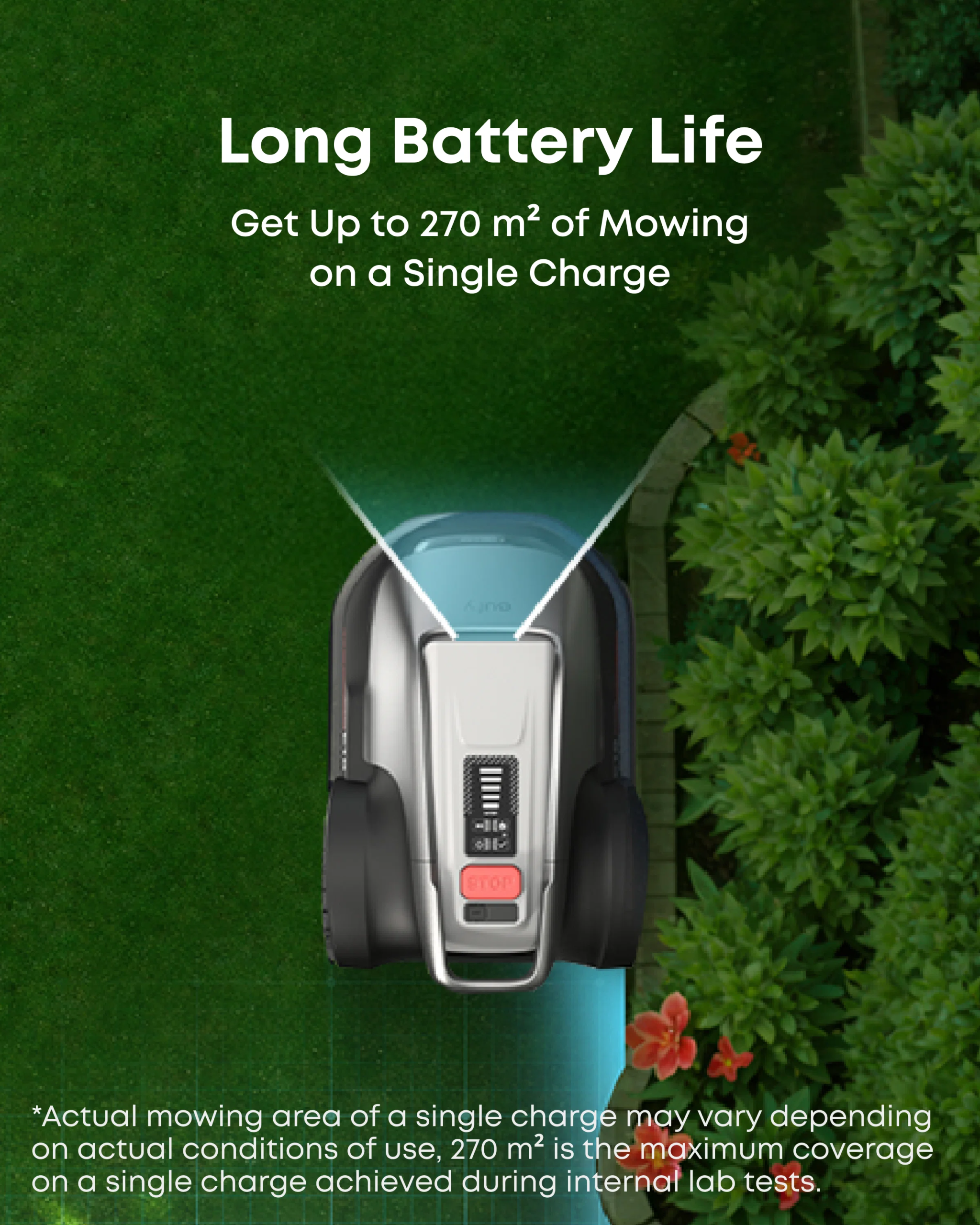 Robotic Lawn Mower for Gardens Up to 800m2, Wire-Free Vision Navigation, 3D Obstacle Avoidance - Image 8