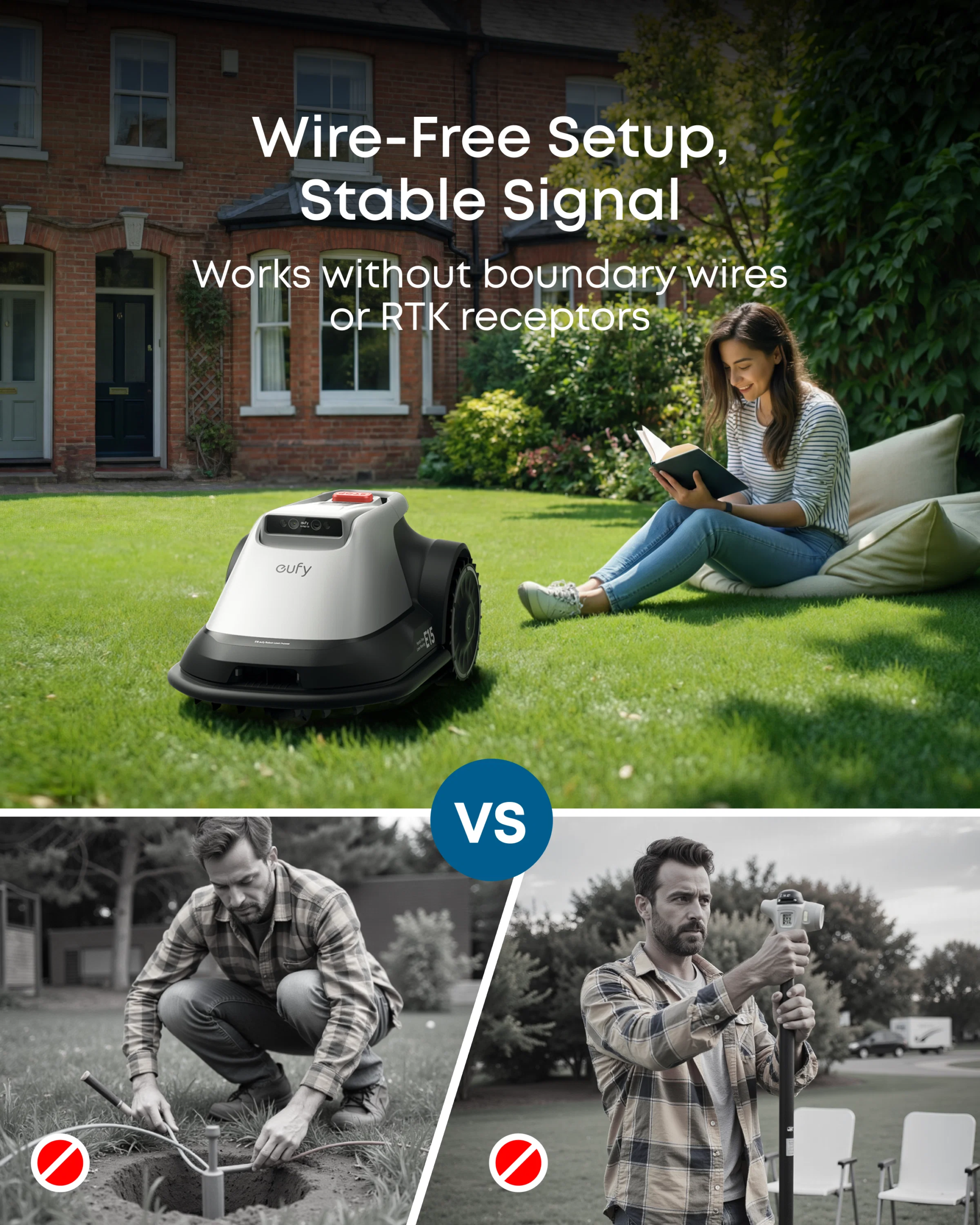 Robotic Lawn Mower for Gardens Up to 800m2, Wire-Free Vision Navigation, 3D Obstacle Avoidance - Image 9